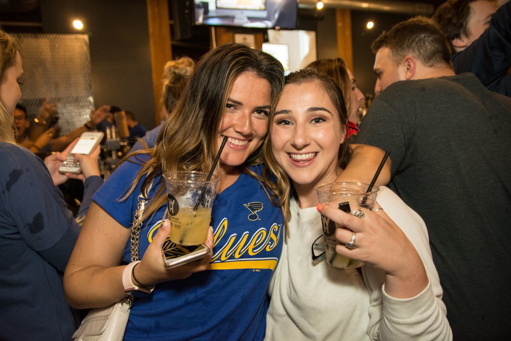 Blues Fans at Wheelhouse during Stanley Cup Final Game 7. Spons